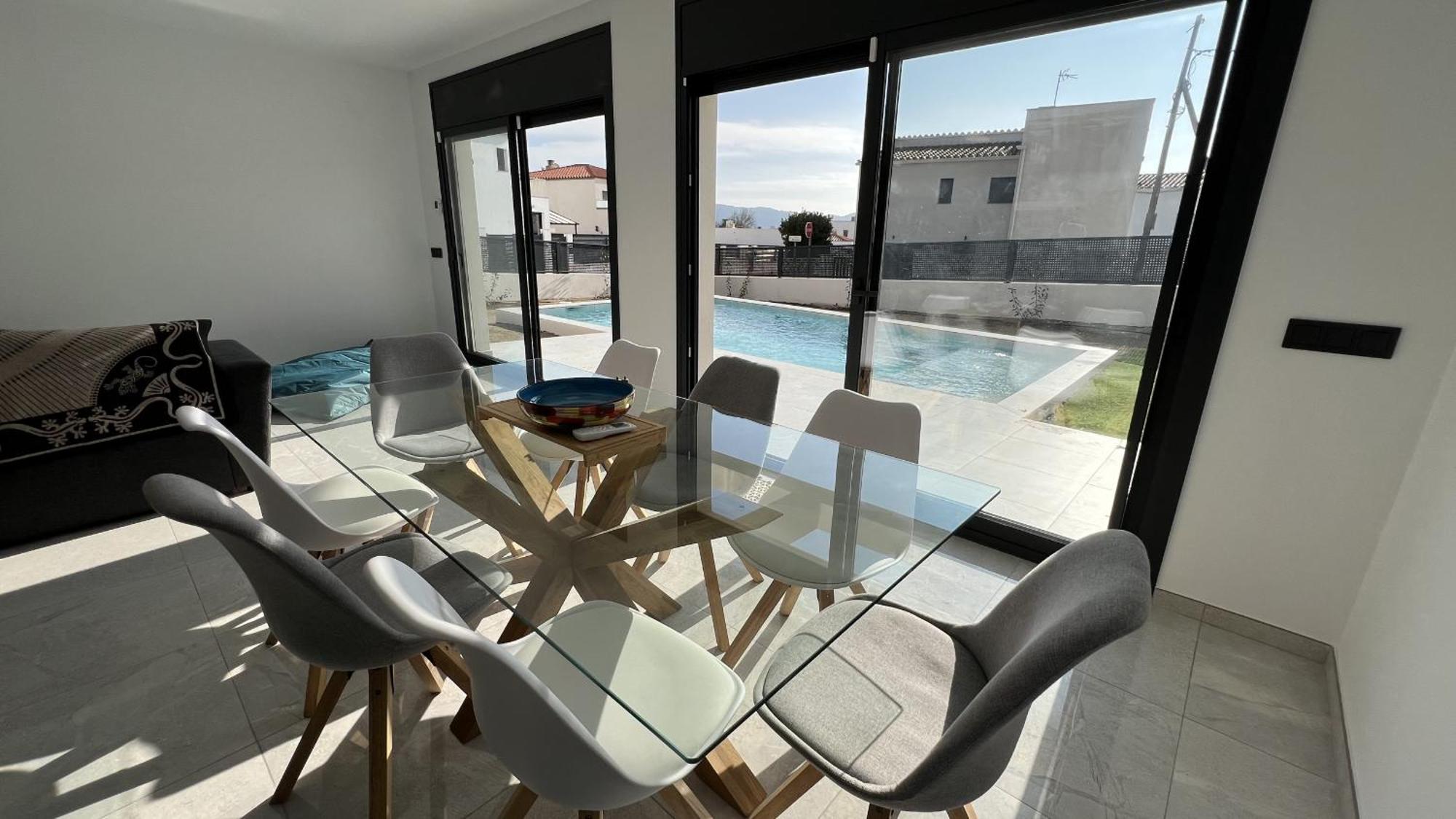 Casa Moderna Roses Con Piscina Y Jardin Mas Bosca, Roses Villa Palau Saverdera Eksteriør bilde